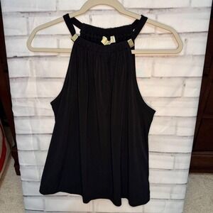 Michael Kors Black Halter Top